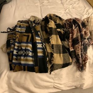 Assortment of scarfs